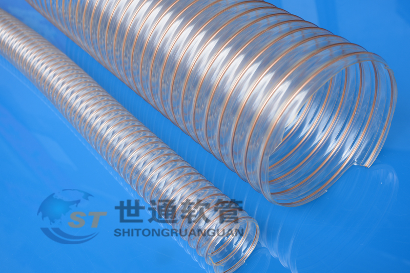 ST00281软管,吸料管,耐磨胶管,耐磨输送管,聚氨酯软管,PU钢丝软管